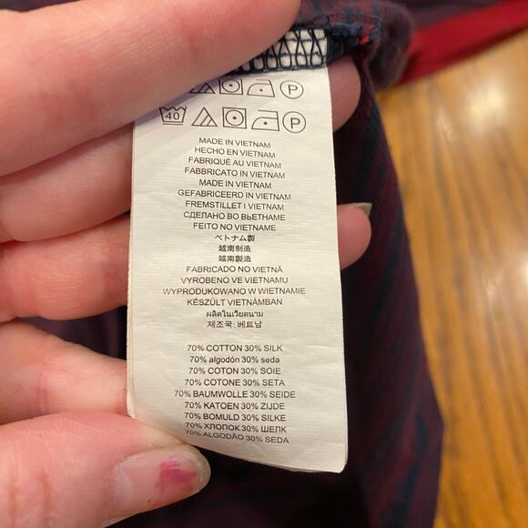 Michael Kors Polo Blue Red Striped Medium - Picture 7 of 7